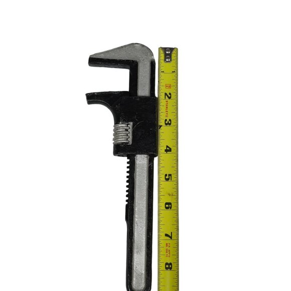Vintage Heavy Duty Adjustable 12" Mechanic Wrench Industrial Steel Hand Tool - Picture 7 of 7